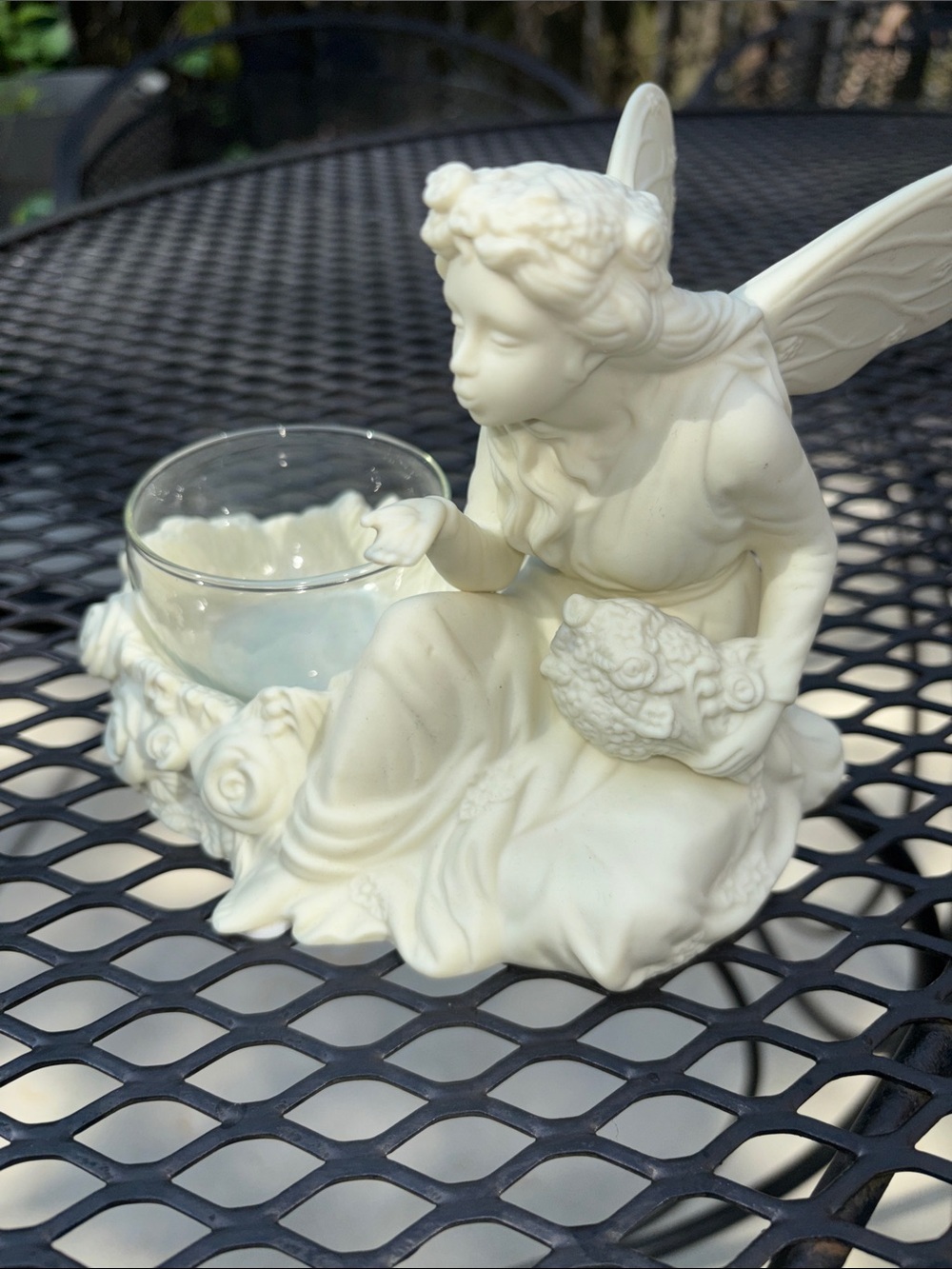 🆕 PartyLite Cream Fairy Tealight Holder